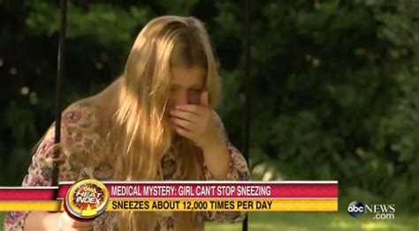 12 Year Old Texas Girl Sneezes Nearly 12000 Times A Day