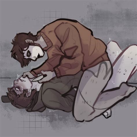 rule 34 artist request bondage brown hair jay merrick knife male male only marble hornets mask