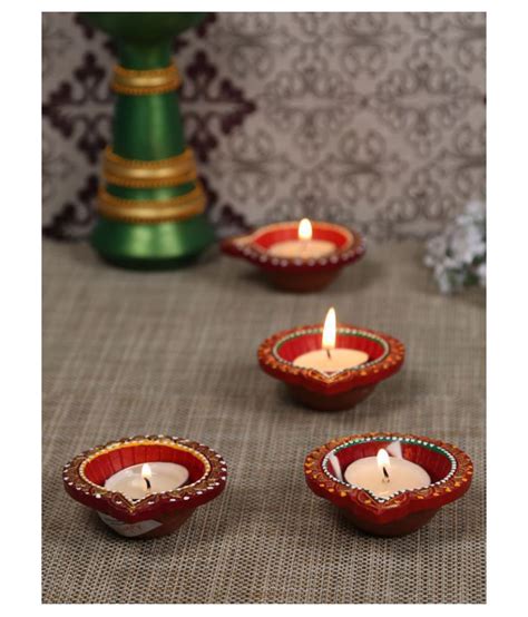 Aapno Rajasthan Terracotta Diwali Diya Pack Of 4 Buy Aapno Rajasthan