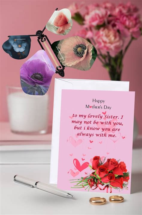 Wishes For Mom Celebrating Mothers Day With A Wind Up Butterfly And A Personalized Card Md4 30