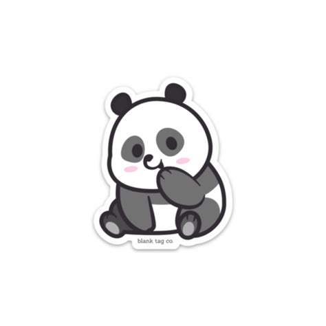 The Panda Sticker Cute Stickers Elephant Stickers Animal Stickers