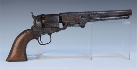 A 36 Colt Navy Six Shot Percussion Single Action Revolver Number