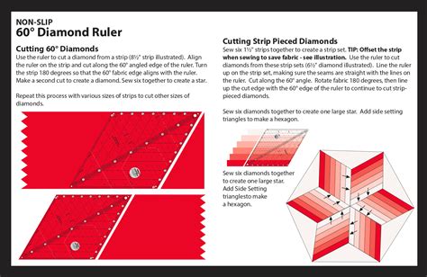 Creative Grids Non Slip 60 Degree Diamond Ruler Mysite