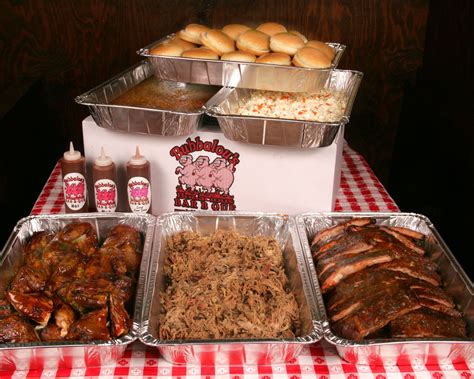 Here are some other ideas for pulled pork side dishes. Chicken, pulled pork, ribs and assorted sides. | Food, Bbq catering, Bbq wedding