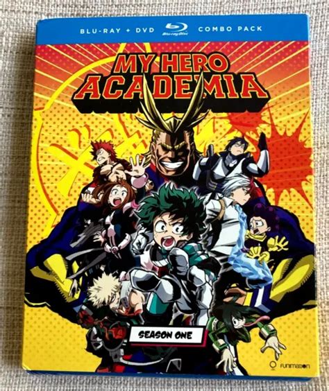 My Hero Academia Season 1 Anime Blu Raydvd Combo Wslipcover New