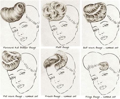 These vintage hairstyles are a great way to take your look to the next level. Hair Bangs - Vintage 1940's Hairstyle Tutorials | Glamour Daze