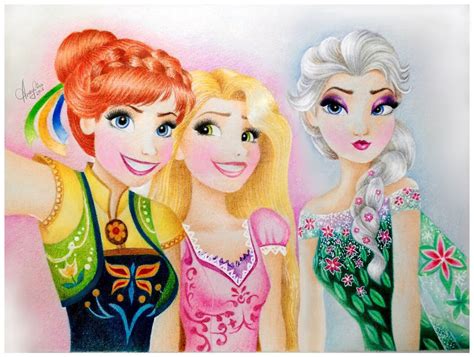 Anna Elsa And Rapunzel Frozen Fever Fan Art Fanpop