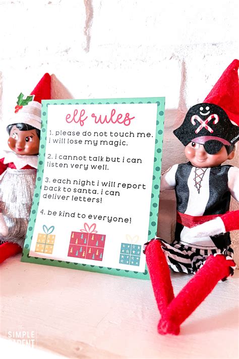 Elf On The Shelf Rules Free Printable For Easy Planning