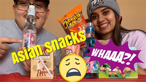 Trying Asian Snacks 🙊😂 Youtube