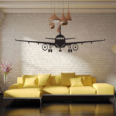 Large Airliner Wall Sticker Pvc Material Diy Passenger Plane Wall