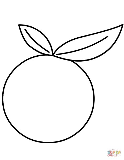 Orange | Super Coloring | Fruit coloring pages, Orange, Fruits for kids