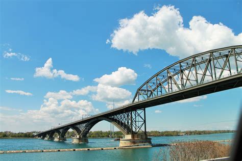 Industrial History 1927 Peace Bridge Over Niagara River And Black Rock