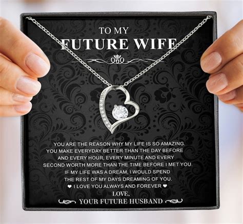 To My Future Wife Necklace Girlfriend Necklace T For Etsy
