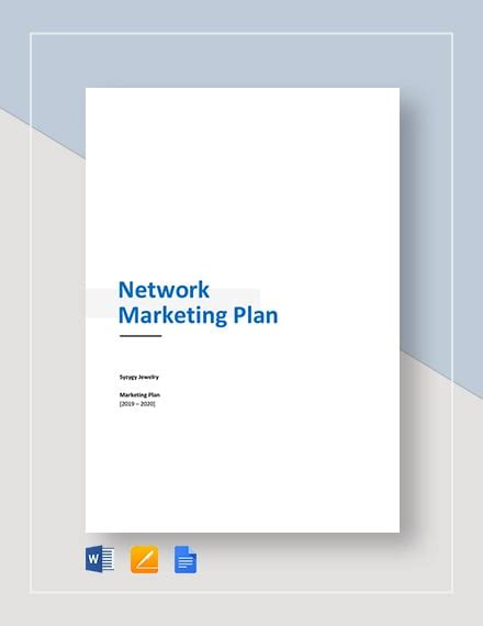 4 Network Marketing Business Plan Templates Pdf Word Apple Pages