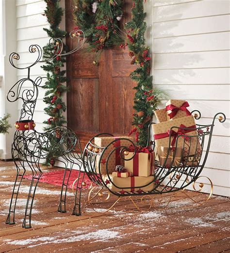 61 Best Santa Sleigh And Reindeer Outdoor Decoration