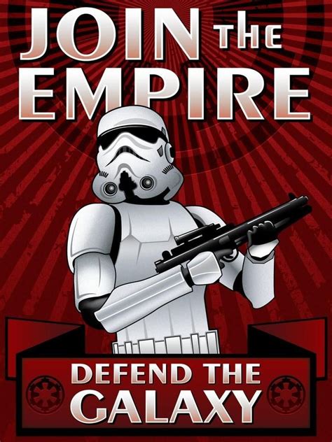 Star Wars Saga Galactic Empire Recruitment Poster Star Wars Images