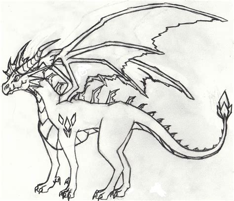 Simple Dragon Sketch At Explore Collection Of