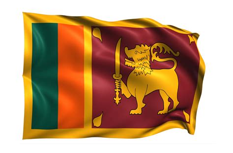 Sri Lanka Bandeira Acenando Fundo Transparente Realista 15309699 PNG