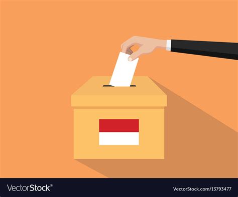 Indonesia Vote Election Concept Royalty Free Vector Image