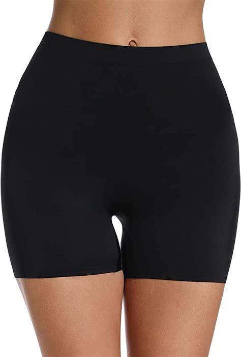Woweny Mid Rise Smooth Slip Shorts Panty For Women Under