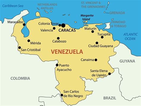 Map Of Venezuela With Cities Venezuela Flag Meaning Best Hotels Home