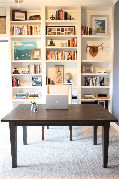 30 Home Office Built In Bookshelves With Desk