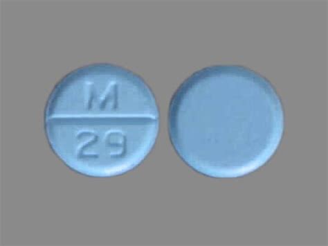 M 29 Pill Blue Round 8mm Pill Identifier