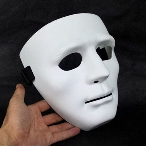 Halloween Costume Scary Full Face Cosplay Masquerade Mime No Emotion