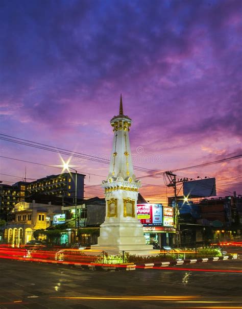 Tugu Jogja Or Yogyakarta Monument Indonesia Taken In The Night With
