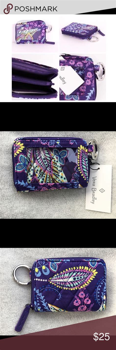Vera Bradley Petite Zip Around Wallet Batik Leaves NWT J Vera Bradley Bags Wallets Vera