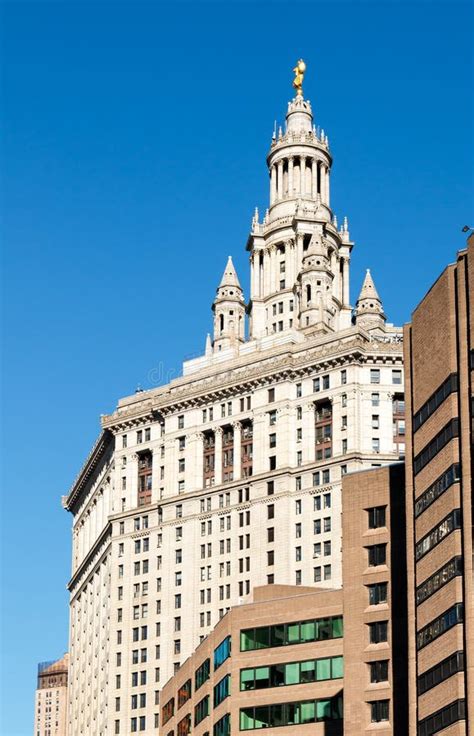 Manhattan Municipal Building Nyc Stock Photo Image Of History