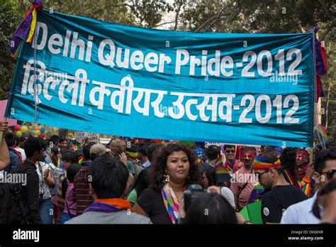 The Annual Delhi Queer Pride Parade For 2012 Took Place In Central New Delhi India On The 25th