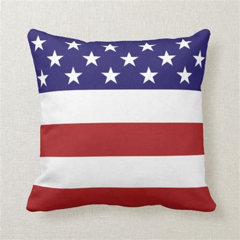 American Flag Throw Pillow Zazzle