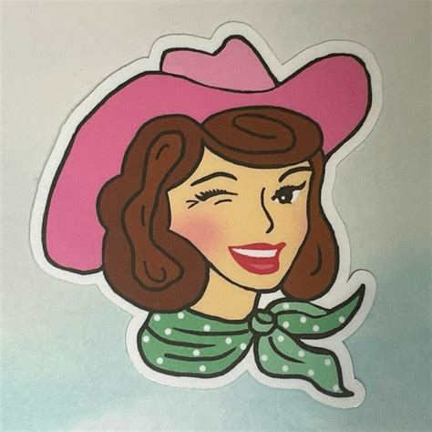 Cowgirl Stickers