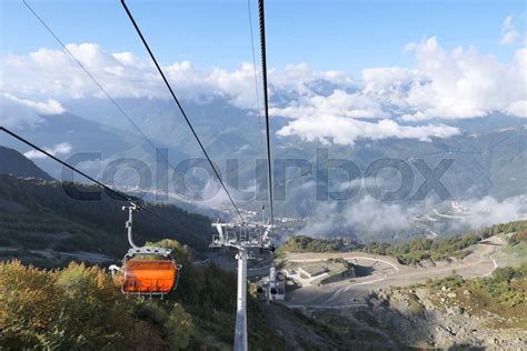 Cableway Cabin Stock Image Colourbox