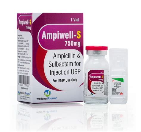 Ampiwell S Ampicillin Sulbactam Injection For Hospital Vial Wfi Insert At Rs 35vial In Surat