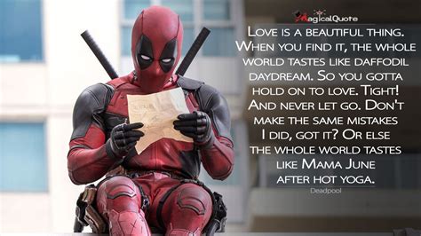 Deadpool Love Quotes Shortquotescc