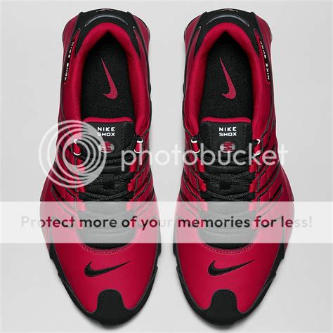 Nike Shox Nz 378341 600 Redblackwhitesilver Leather Mens Running
