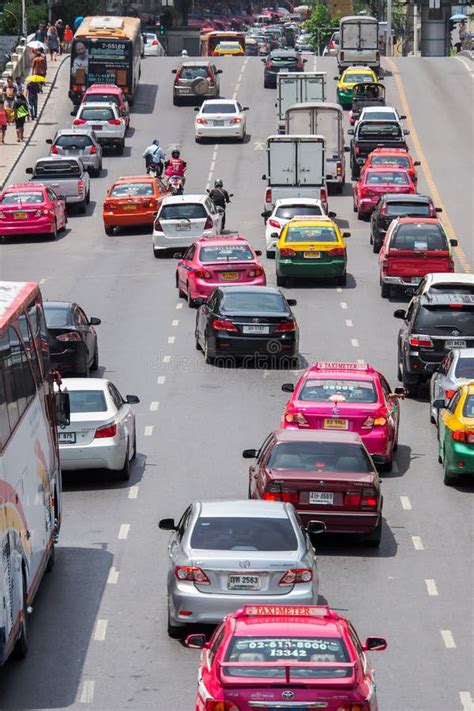 Very Bad Traffic In The Center Of Bangkok City Editorial Photo Image