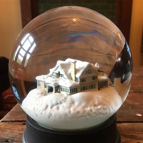 Custom Snow Globe Your Home In A Globe Etsy