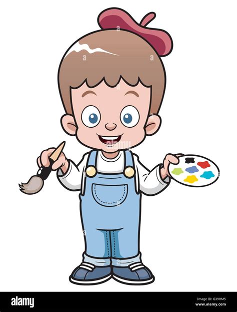 Artist Painter Cartoon Cut Out Stock Images And Pictures Alamy