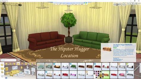 Hipster Hugger Sofa Recolors Sims 4 Custom Content Si