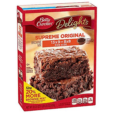 Betty Crocker Delights Brownie Mix Supreme Original Cake Cookie