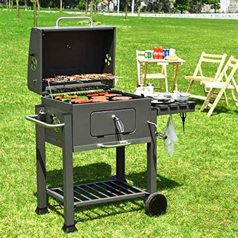 Barbeque grills, bbq grills, patio heater, panini grill, stainless steel grills, electric grills, indoor grill, grill accessories, instant disposable bbq grills. Giantex BBQ Charcoal Grill Portable Barbecue Grill for ...