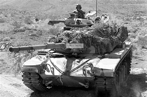 Photo A Marine M 60a1 Tank Is Maneuvered Into Position For