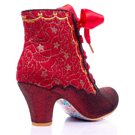 irregular choice chinese whispers glitter heel boots r
