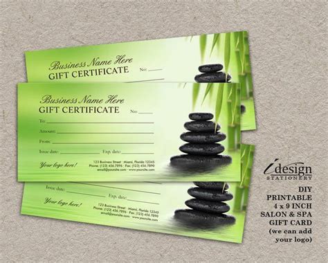 Download free massage gift certificate templates, spa and skincare gift certificates, and free gift certificate sales tracking forms. Salon Gift Certificate | Printable Spa Gift Card | Massage ...