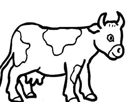 Free Farm Animal Outlines Cow Clipart Best