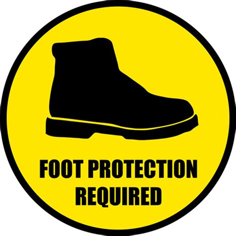 Foot Protection Ppe Floor Sign 1 866 402 4776