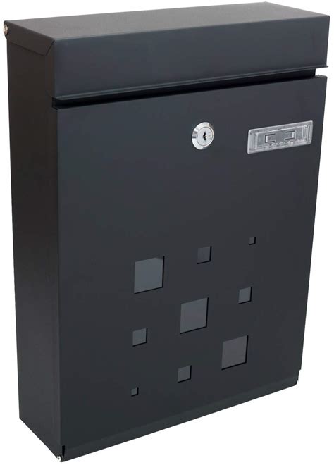 Peelco Locking Modern Mailboxes For Outside Vertical Wall Mount